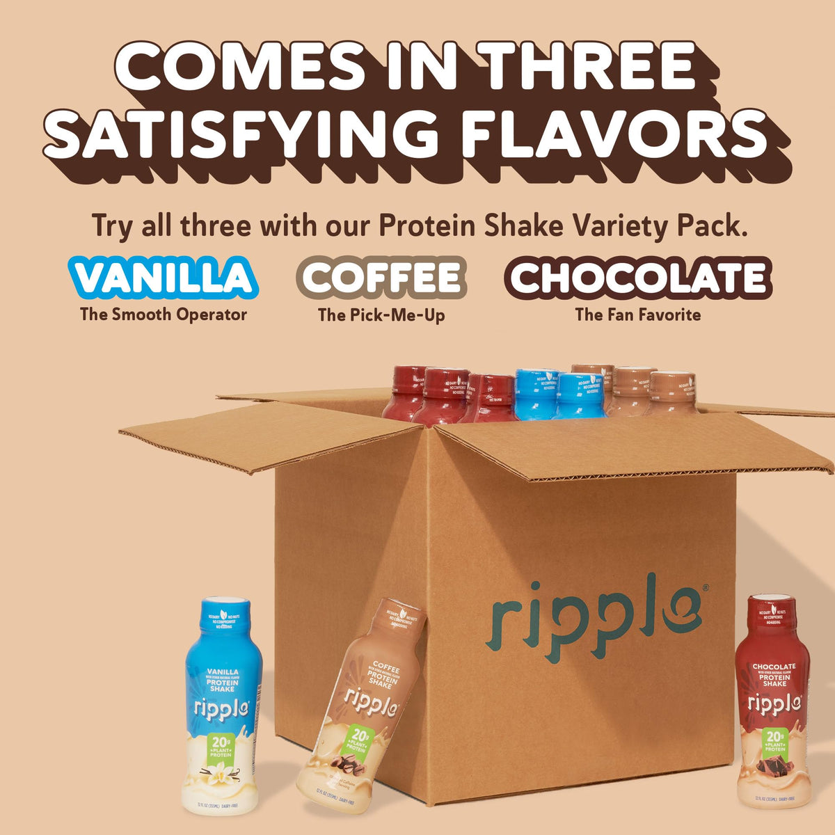 Ripple Sustainability badge on label for responsible choice.