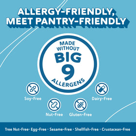 Ripple Original Plant Based Milk is dairy-free, suitable for dairy-free kitchens.