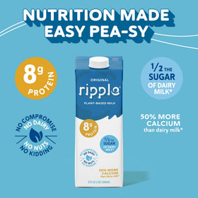 Ripple Original Plant Based Milk is vegan and non-GMO certified.