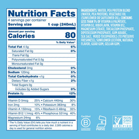 Ripple Unsweetened Original Milk being poured over cereal for a smooth, dairy-free breakfast.