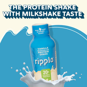 Pack of Ripple Vanilla bottles for convenient on-the-go protein nutrition