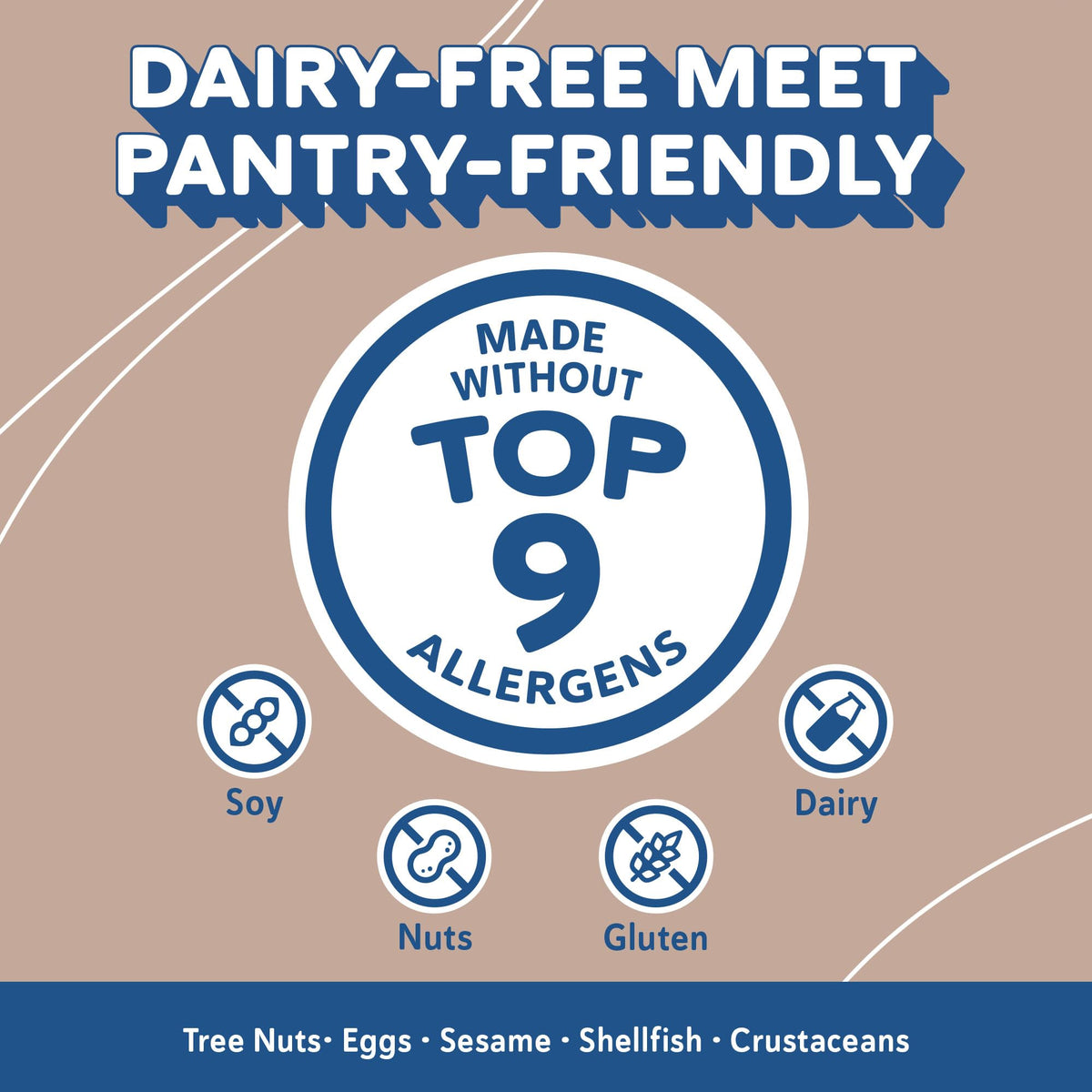 Ripple vegan non-GMO labels: clean ingredient promise for mindful shoppers.