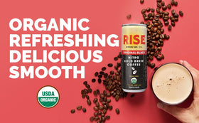Non-dairy sugar-free zero calorie format supports vegan options with RISE.