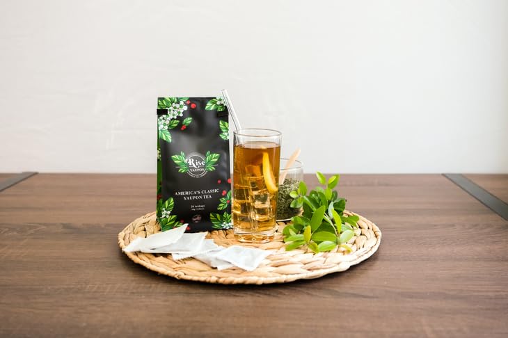 Rise Yaupon tea being brewed in a kettle for an easy daily ritual.