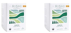 Rishi Tea Sencha Organic Green Tea close-up, highlighting bright infusion and fresh aroma
