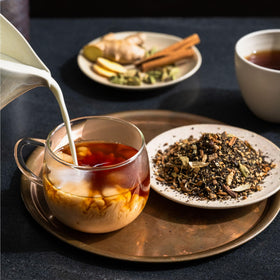 Rishi Tea 50-count sachets offer convenient daily chai preparation.