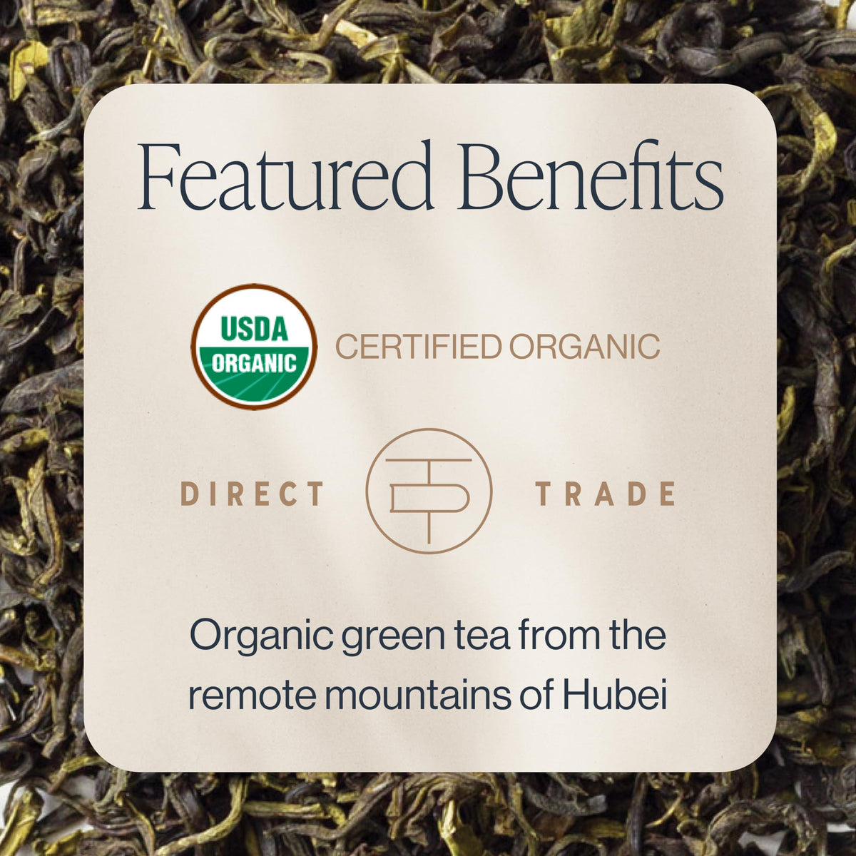 Rishi Tea artisan scenting process infuses jasmine into green tea for a delicate aroma.