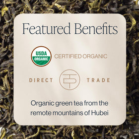 Rishi Tea artisan scenting process infuses jasmine into green tea for a delicate aroma.