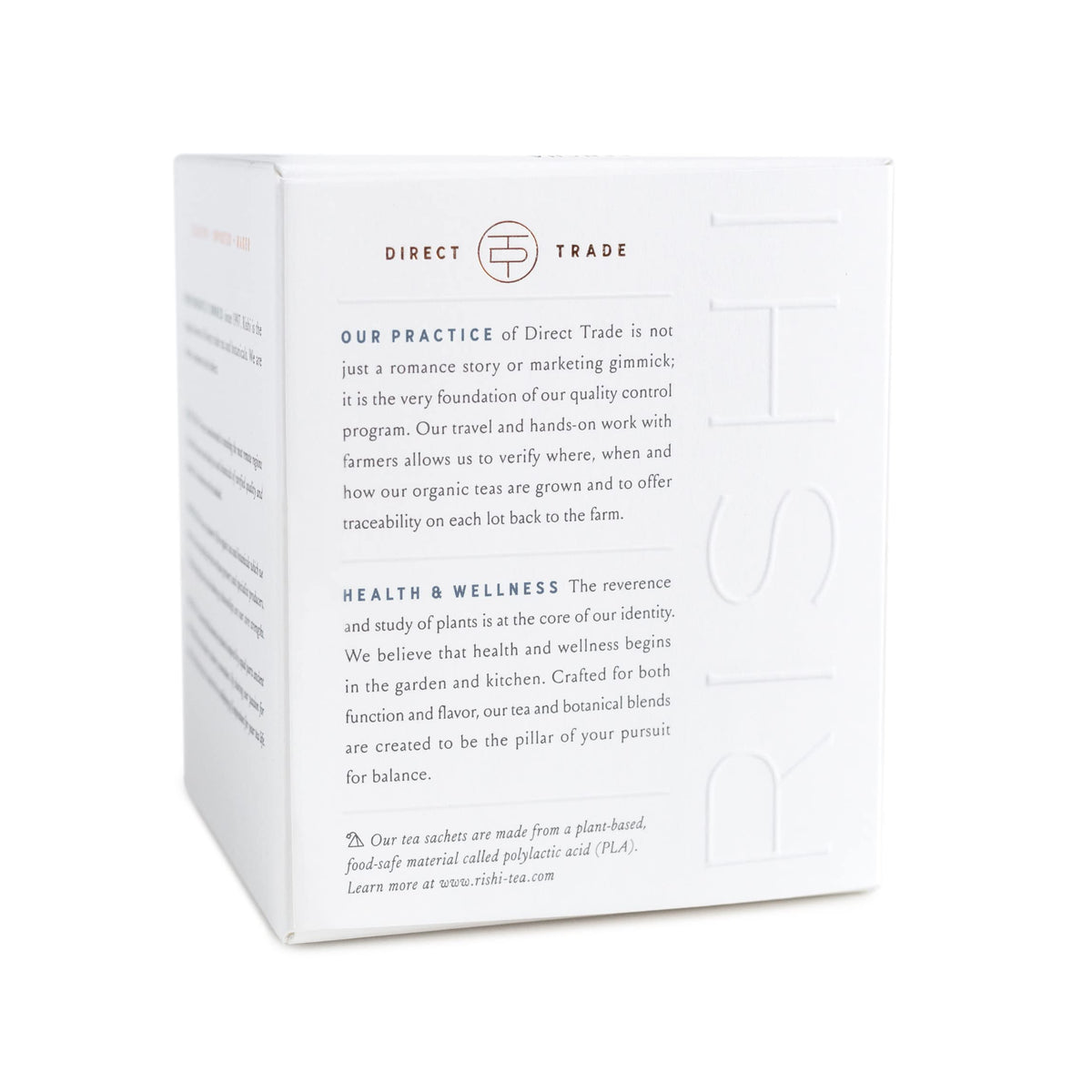 Brewed cup of Rishi Tea Earl Grey Herbal Tea with citrusy aroma