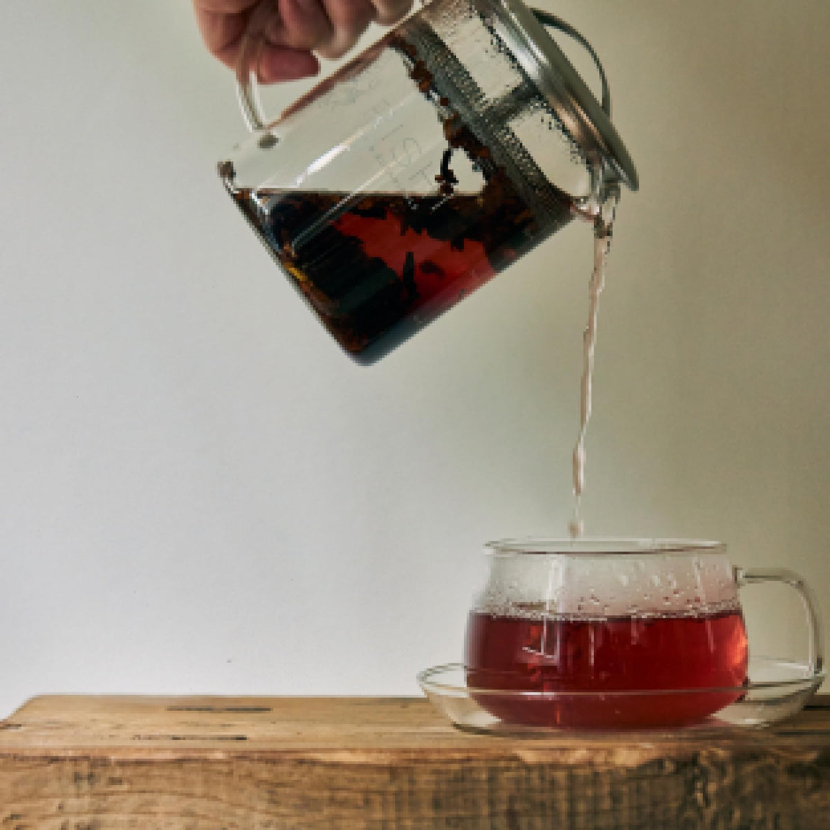 Rishi Earl Grey brew close-up showing rich color and bergamot notes.