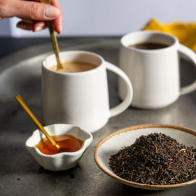 Rishi Tea English Breakfast loose-leaf is organic and non-GMO for quality.