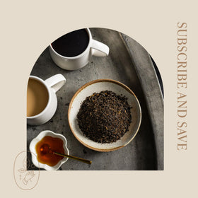 Rishi Tea English Breakfast loose-leaf reflects sustainable sourcing and ethical practices.