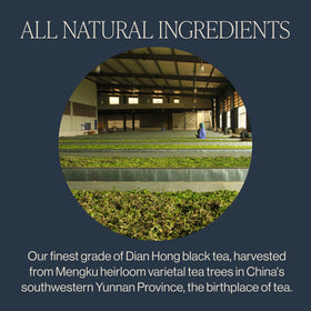 Rishi Tea Golden Yunnan in a resealable jar for freshness.