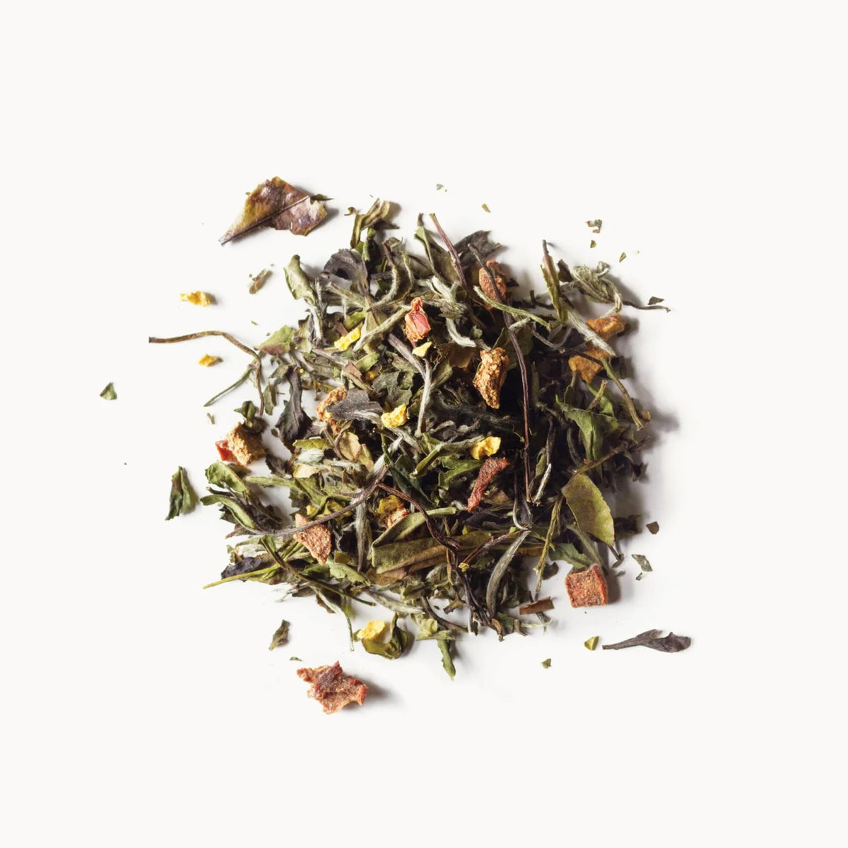 Rishi Peach Blossom packaging emphasizes organic, kosher, and non GMO certifications.