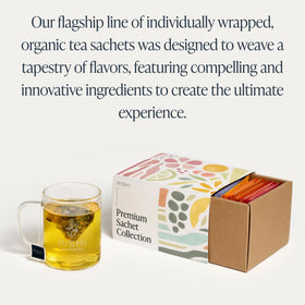 Rishi Tea Sachet Sampler Gift Box elegant packaging ready for gifting