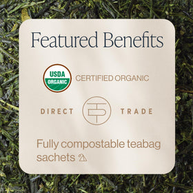 Kyushu harvests of Rishi Sencha Green Tea with bright aroma.