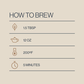 Rishi Tea sustainable sourcing emphasized on label.