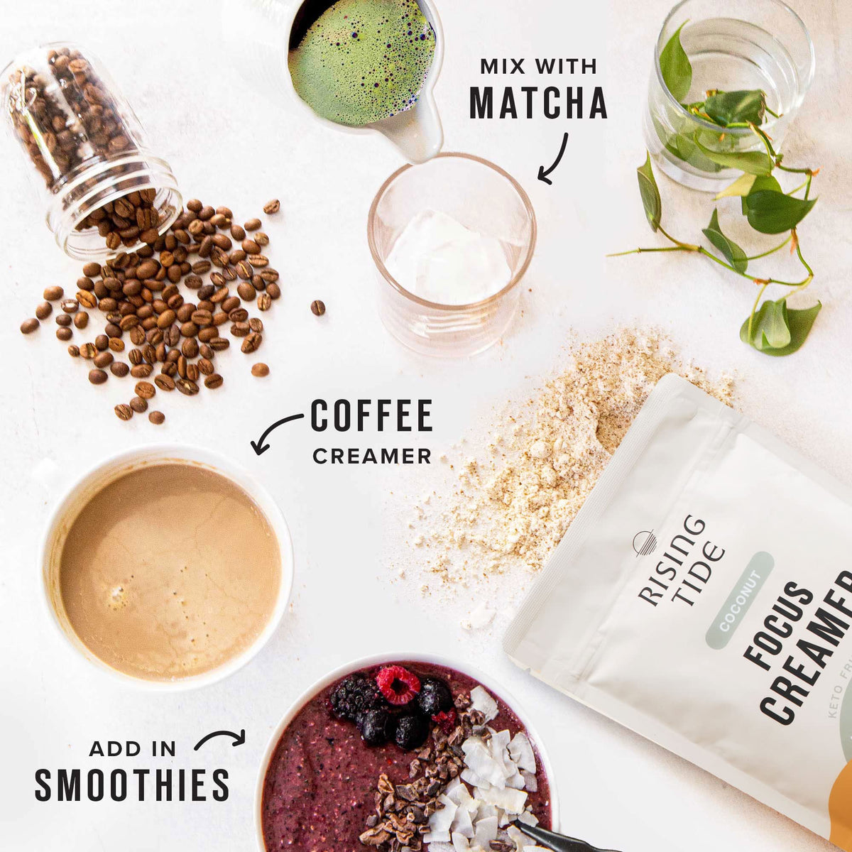 Rising Tide Creamer keto friendly badge for low carb coffee rituals