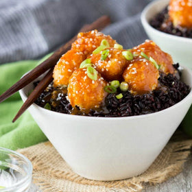Gluten-free and non-GMO Venere rice supports gluten-free meals.