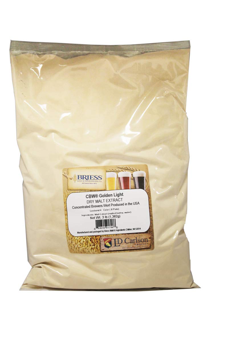RiteBrew Briess Dry Malt Extract Golden Light, homebrewing base with light color and aroma