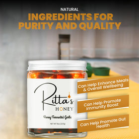 Ritta's Honey drizzle over roasted vegetables boosts color and taste.
