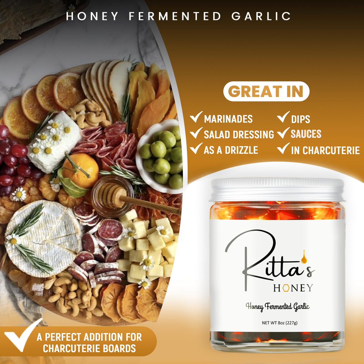 Ritta's Honey spread on toast adds fragrant warmth.