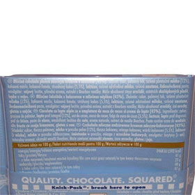 Ritter Sport Alpine Milk Chocolate with coconut close-up, creamy texture.