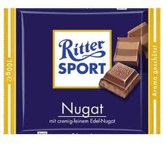 Ritter Sport Nugat Praline bars deliver a nutty, creamy bite for a tasty snack