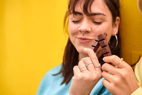 Ritter Sport Nut Class Dark gift-ready packaging ideal for chocolate lovers.