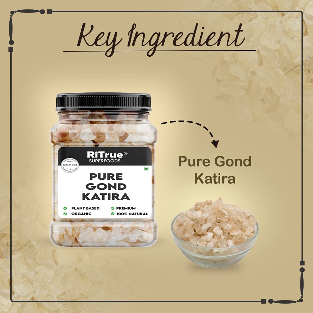 RiTrue premium gond katira used in desserts and puddings for texture.