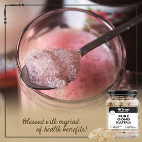 RiTrue gond katira added to salads and sauces as a natural thickener.