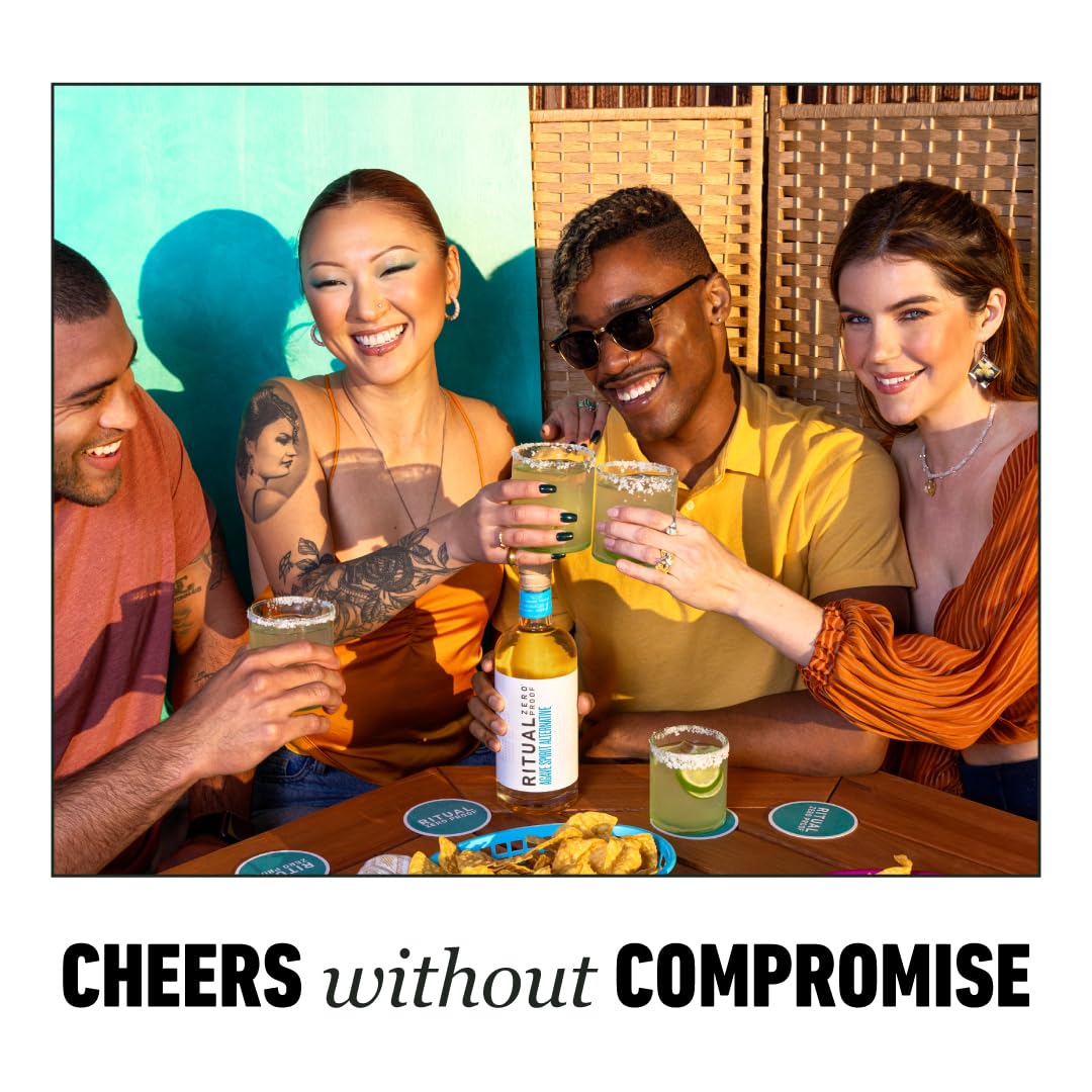 Ritual Zero-Proof night-out setup promotes responsible indulgence.
