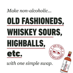 Ritual Zero-Proof Old Fashioned with whiskey substitute for zero-proof classics