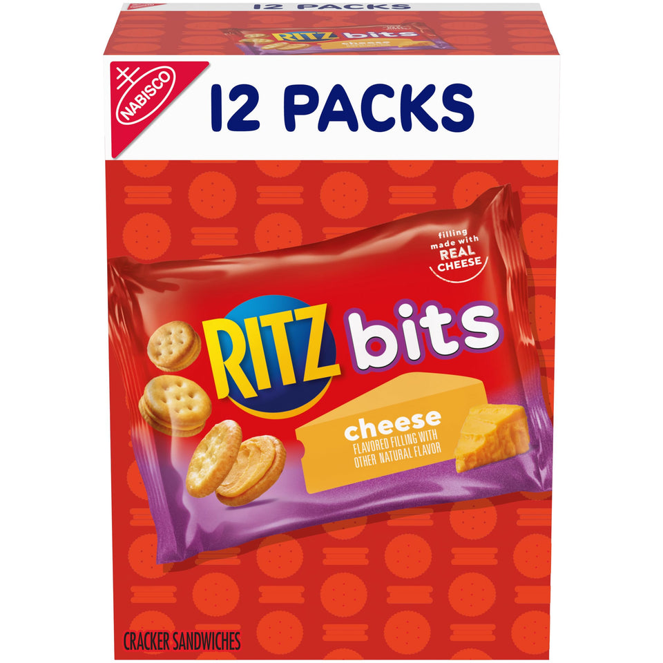 Ritz Bits Cheese Sandwich Crackers pack for lunchbox snacks.