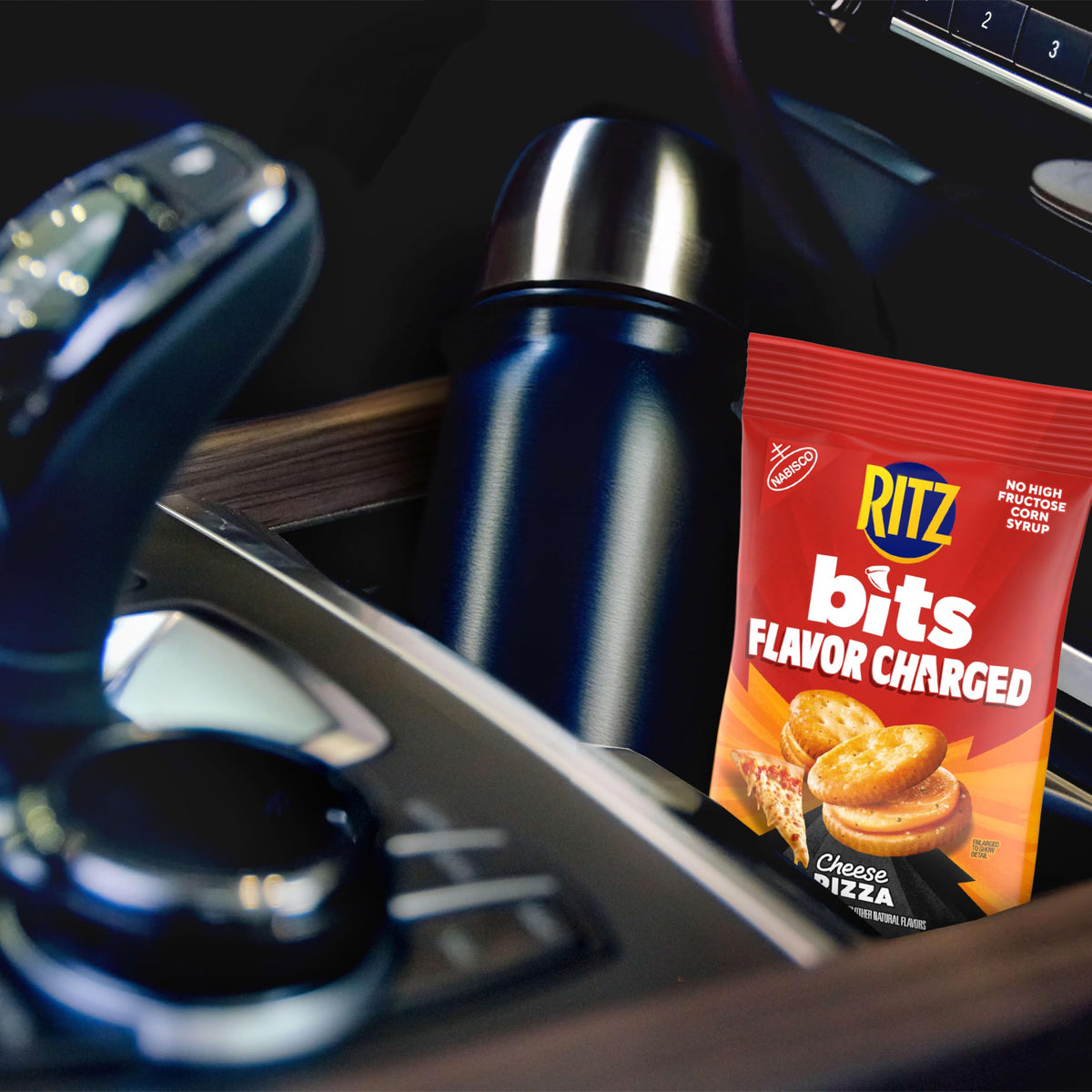 RITZ Bits in a busy lunchbox on the go.