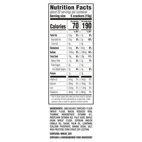 Eight individual cracker stacks per box help maintain freshness and portability