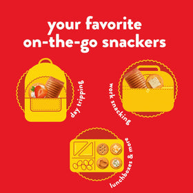 Individually wrapped stacks help keep bulk crackers fresh for sharing