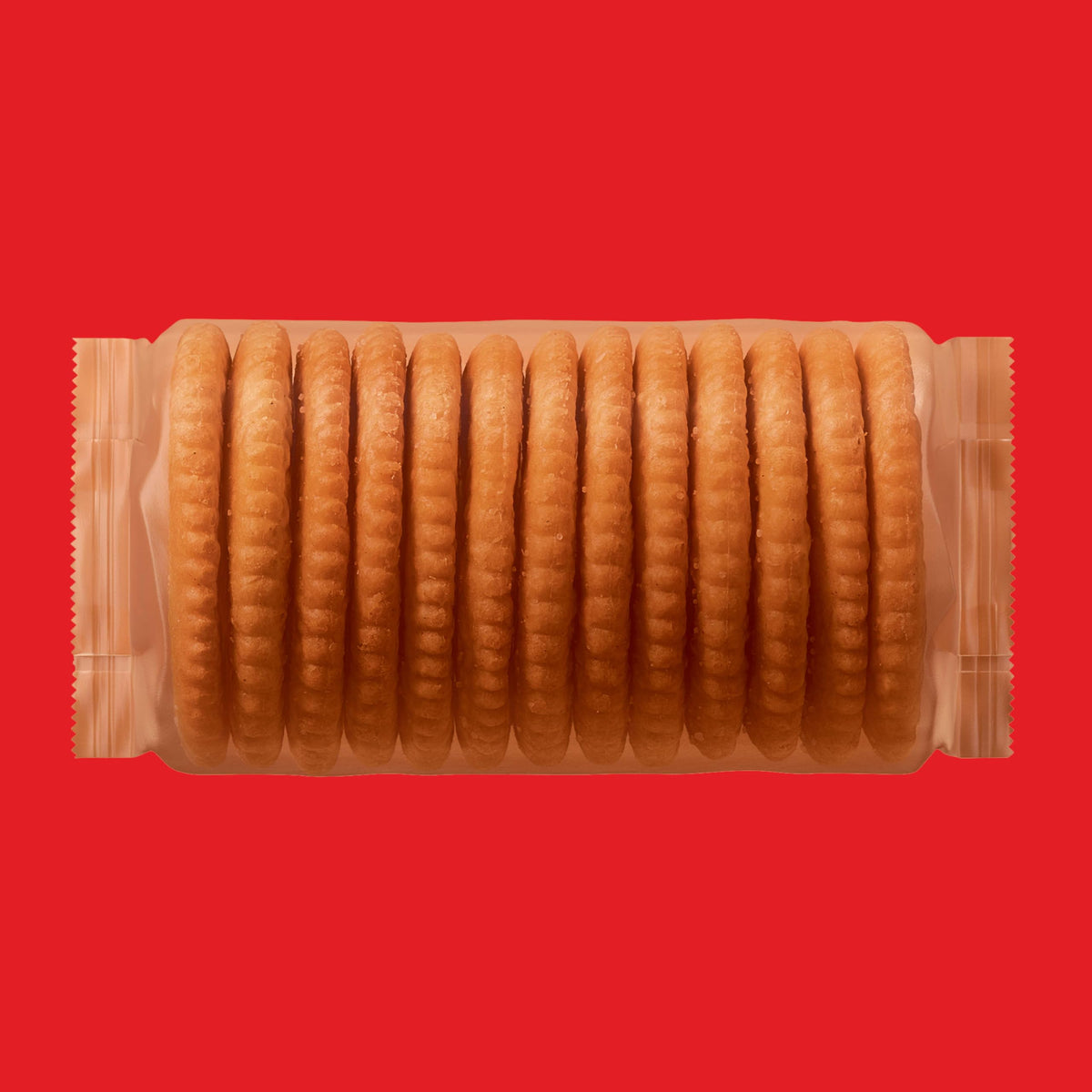 Golden whole-wheat Ritz crackers with a buttery aroma in a pile