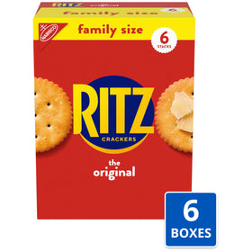 RITZ Original Crackers close-up reveals buttery, flaky texture