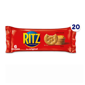 Close-up of flaky, buttery RITZ crackers highlighting crisp texture
