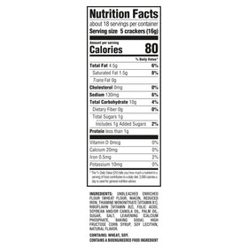 Ritz Original Crackers enjoyed solo as a classic salty snack.