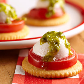 Picnic-ready RITZ crackers ready to top and share