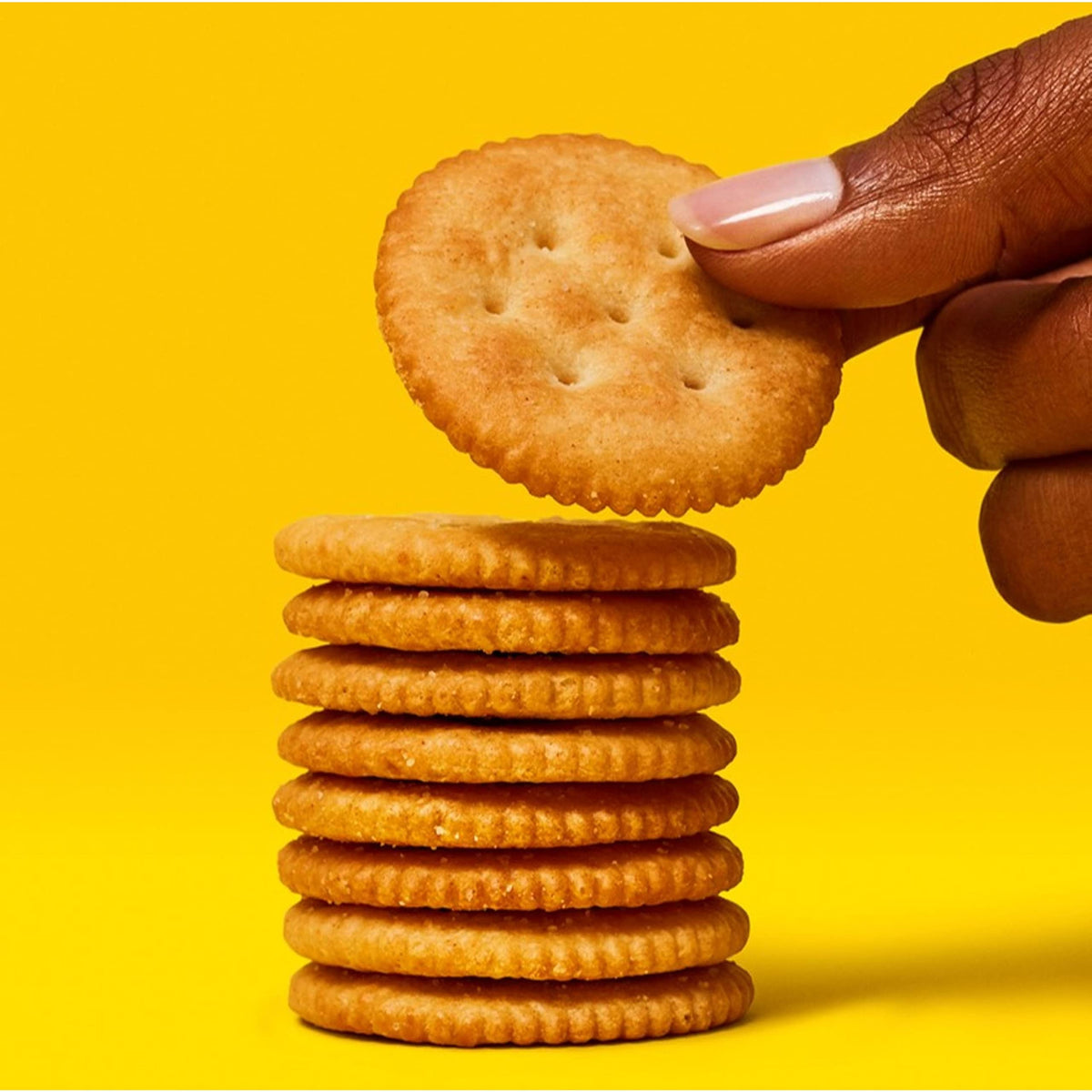 RITZ Original Crackers with toppings ideas displayed beside crackers