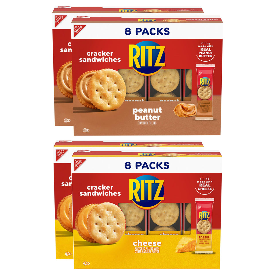 Ritz variety pack of 32 snack packs for easy lunches.