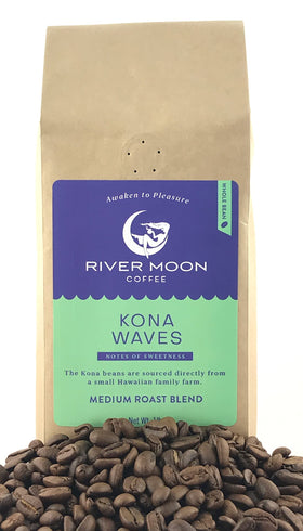 River Moon Kona Waves Kona Earth Farm source emphasizes sustainable farming and local sourcing.