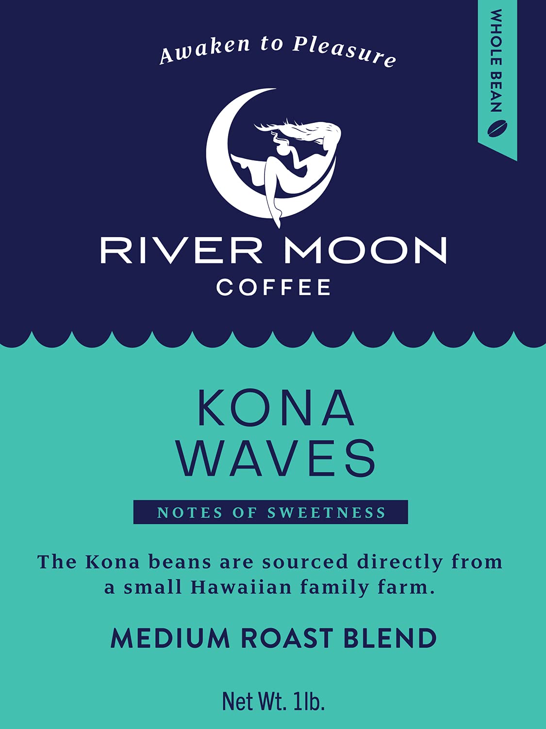 River Moon Kona Waves morning ritual scene implies a satisfying start to the day.