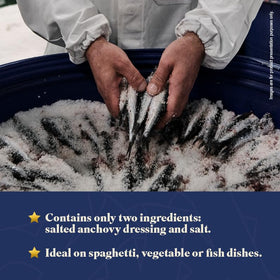 Rizzoli Anchovy Extract plated dish illustrating bold flavor enhancement without extra salt.