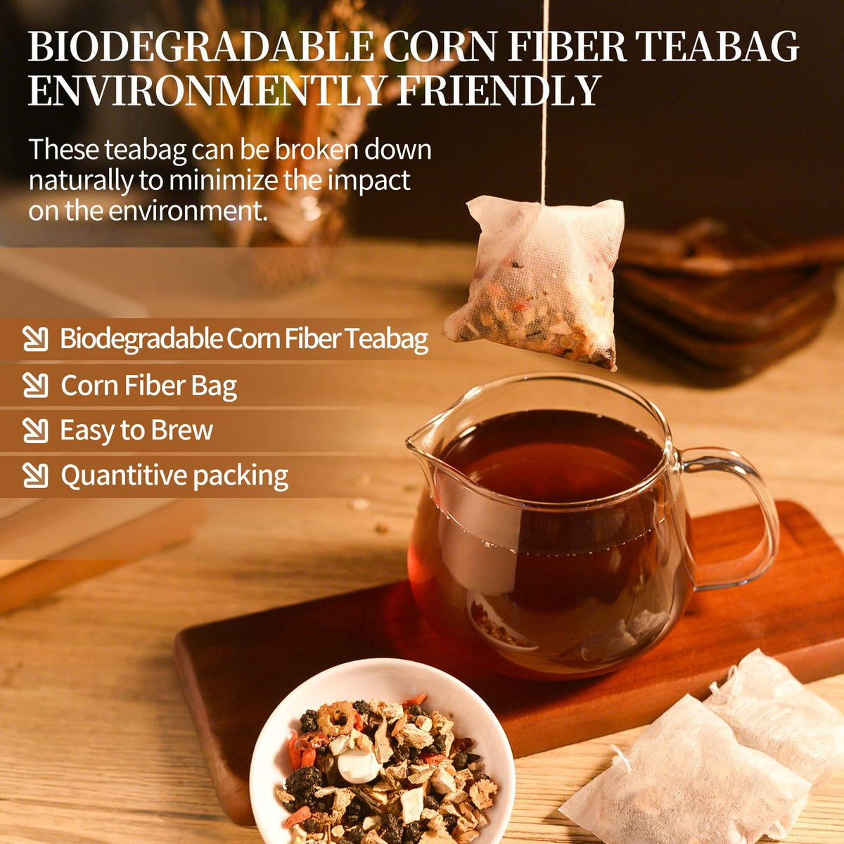 Rlvym Cup of tea shows mellow flavor and earthy notes.