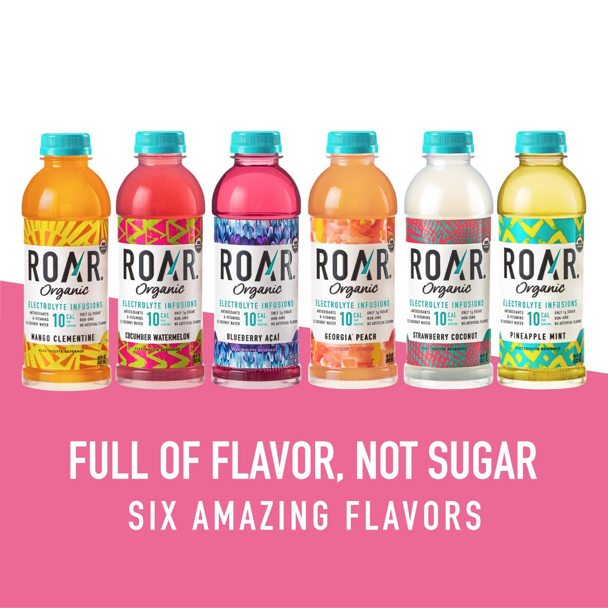 GMO-free and gluten-free Roar hydration drink for all diets