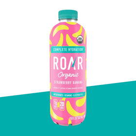ROAR Complete Hydration label closeup showing vitamins C, B5, and B12
